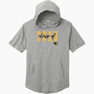 Sport-Tek Men's PosiCharge Tri-Blend Wicking Short Sleeve Hoodie