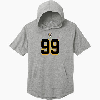 Sport-Tek Men's PosiCharge Tri-Blend Wicking Short Sleeve Hoodie