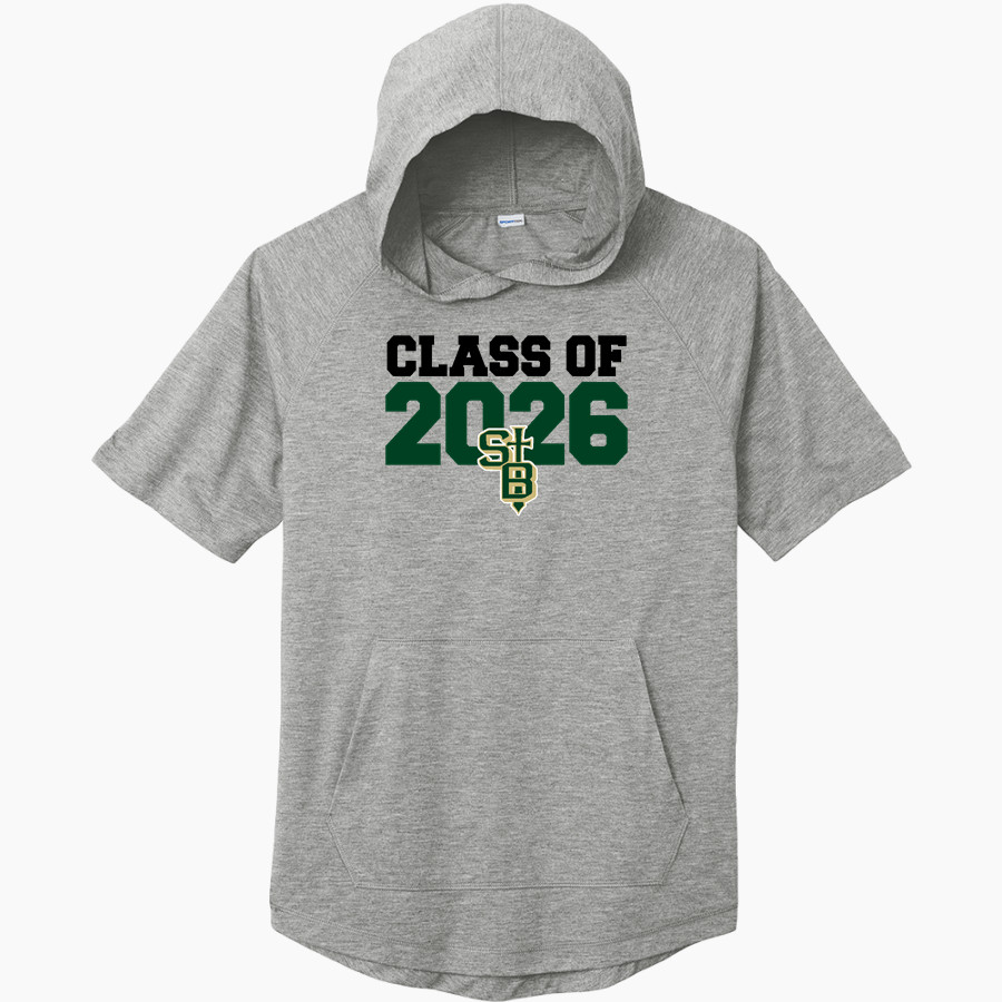 SAINT BONAVENTURE HIGH SCHOOL SERAPHS <span class="pdp-name-mascot">SAINT BONAVENTURE SERAPHS</span> Sport-Tek Men's PosiCharge Tri-Blend Wicking Short Sleeve Hoodie