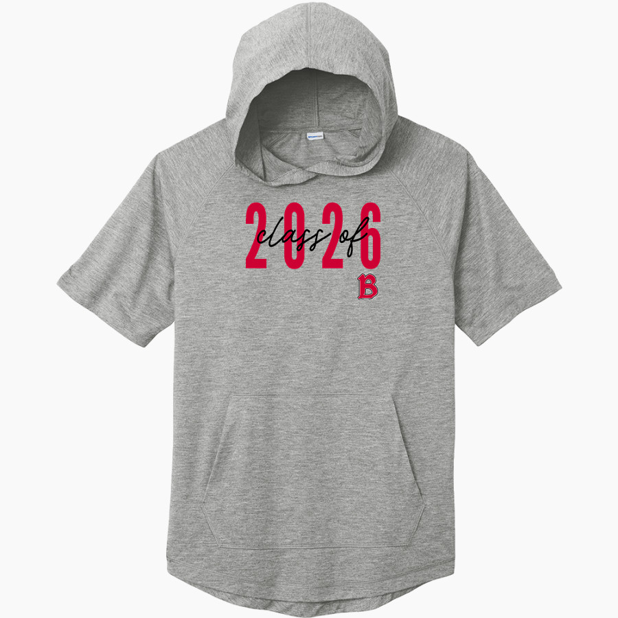 Benedictine University Mesa Redhawks <span class="pdp-name-mascot">Benedictine University Redhawks</span> Sport-Tek Men's PosiCharge Tri-Blend Wicking Short Sleeve Hoodie