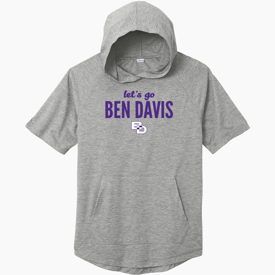 Ben Davis Giants Sport-Tek Men's PosiCharge Tri-Blend Wicking Short Sleeve Hoodie