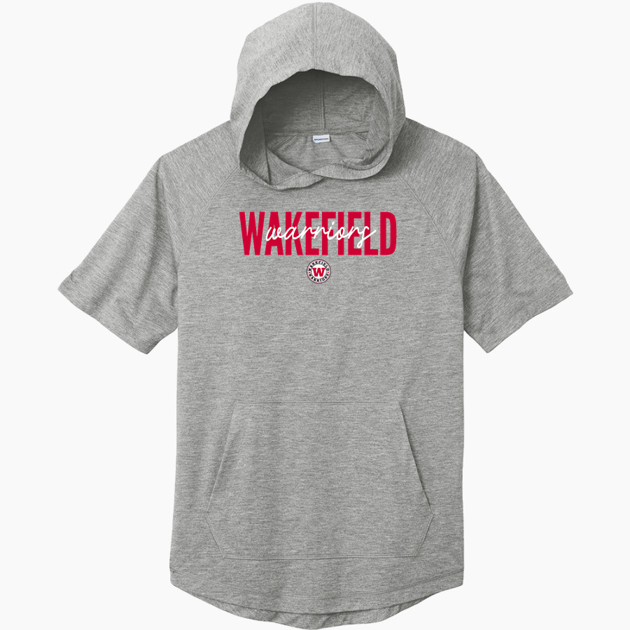 WAKEFIELD HIGH SCHOOL WARRIORS <span class="pdp-name-mascot">WAKEFIELD WARRIORS</span> Sport-Tek Men's PosiCharge Tri-Blend Wicking Short Sleeve Hoodie