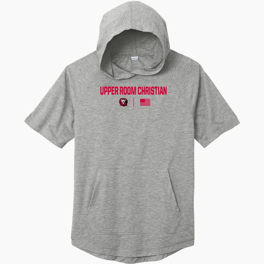 Upper Room Christian Royals <span class="pdp-name-mascot">Upper Room Christian Royals</span> Sport-Tek Men's PosiCharge Tri-Blend Wicking Short Sleeve Hoodie