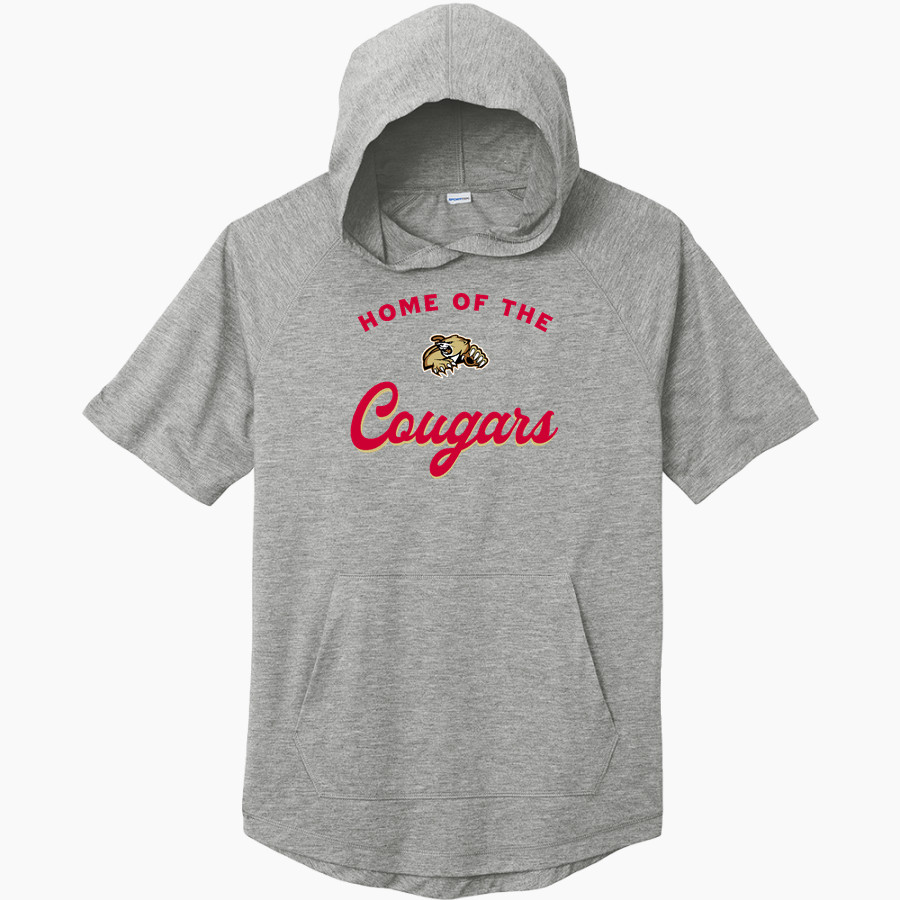 Caldwell Cougars <span class="pdp-name-mascot">Caldwell Cougars</span> Sport-Tek Men's PosiCharge Tri-Blend Wicking Short Sleeve Hoodie