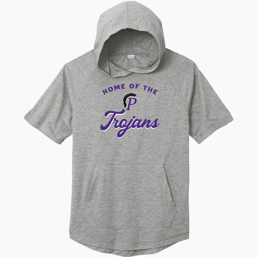 Petaluma Trojans <span class="pdp-name-mascot">Petaluma Trojans</span> Sport-Tek Men's PosiCharge Tri-Blend Wicking Short Sleeve Hoodie