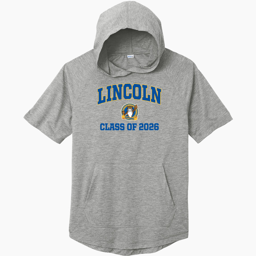 Lincoln Leopards Sport-Tek Men's PosiCharge Tri-Blend Wicking Short Sleeve Hoodie
