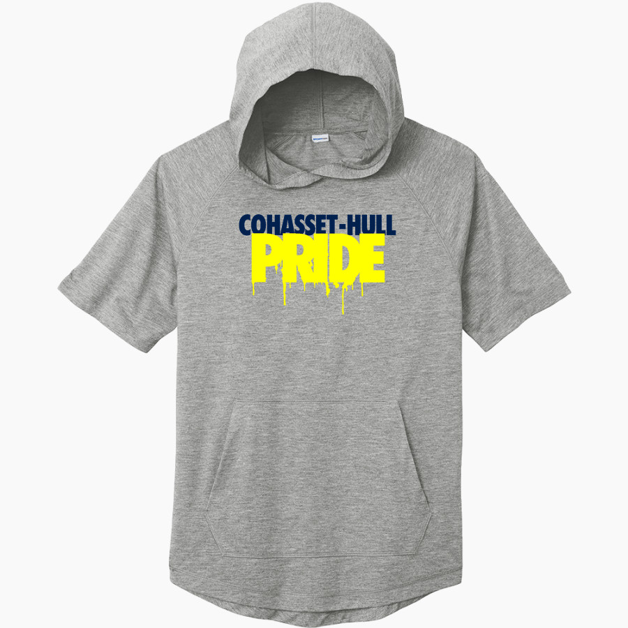Cohasset Hull Softball Sport-Tek Men's PosiCharge Tri-Blend Wicking Short Sleeve Hoodie