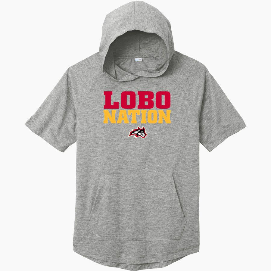 WORKMAN HIGH SCHOOL LOBOS <span class="pdp-name-mascot">WORKMAN LOBOS</span> Sport-Tek Men's PosiCharge Tri-Blend Wicking Short Sleeve Hoodie