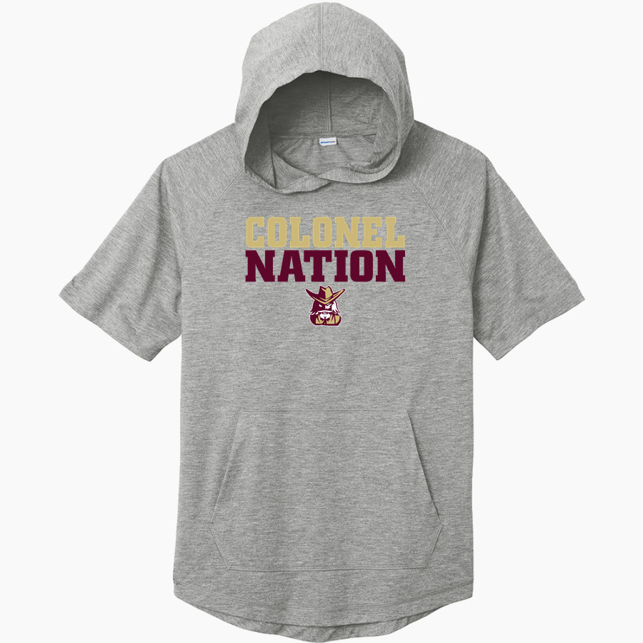 Bourbon County Colonels Sport-Tek Men's PosiCharge Tri-Blend Wicking Short Sleeve Hoodie