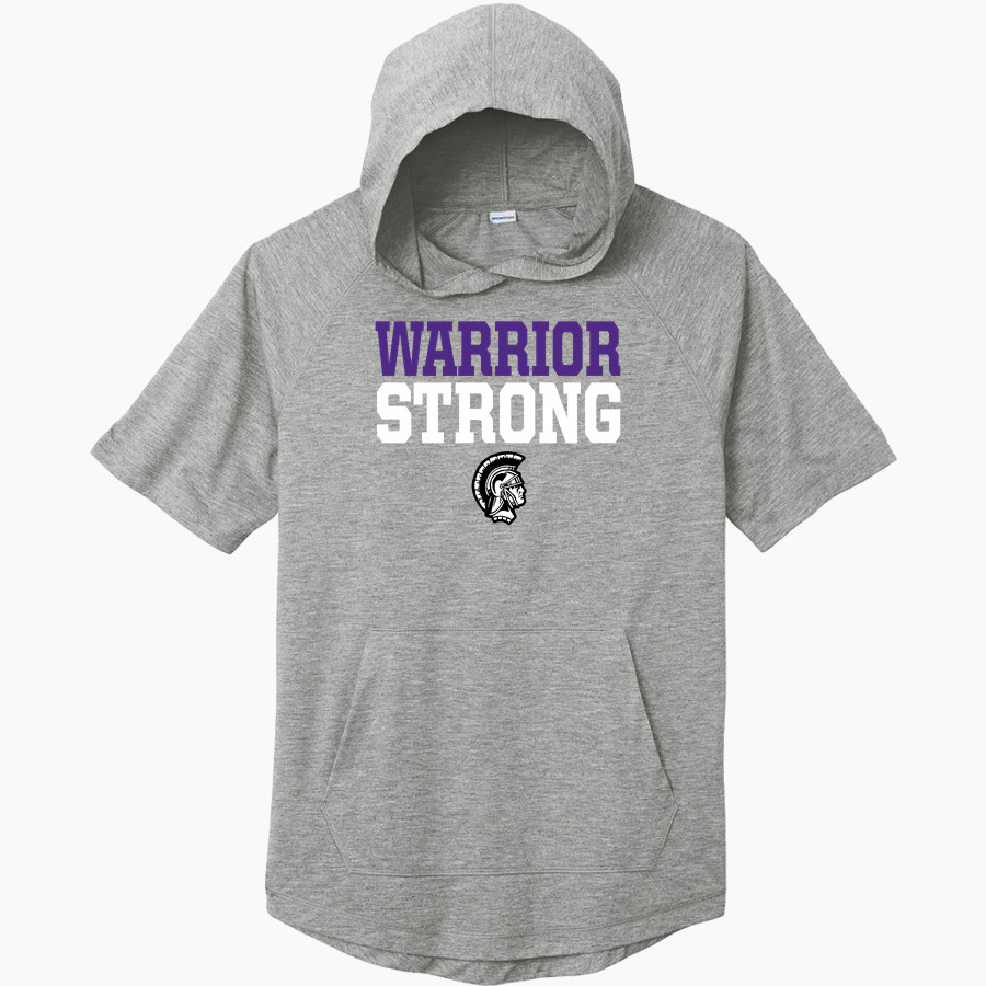 Wichita Warriors Home Acc. Warriors <span class="pdp-name-mascot">Wichita Warriors Home Acc. Warriors</span> Sport-Tek Men's PosiCharge Tri-Blend Wicking Short Sleeve Hoodie