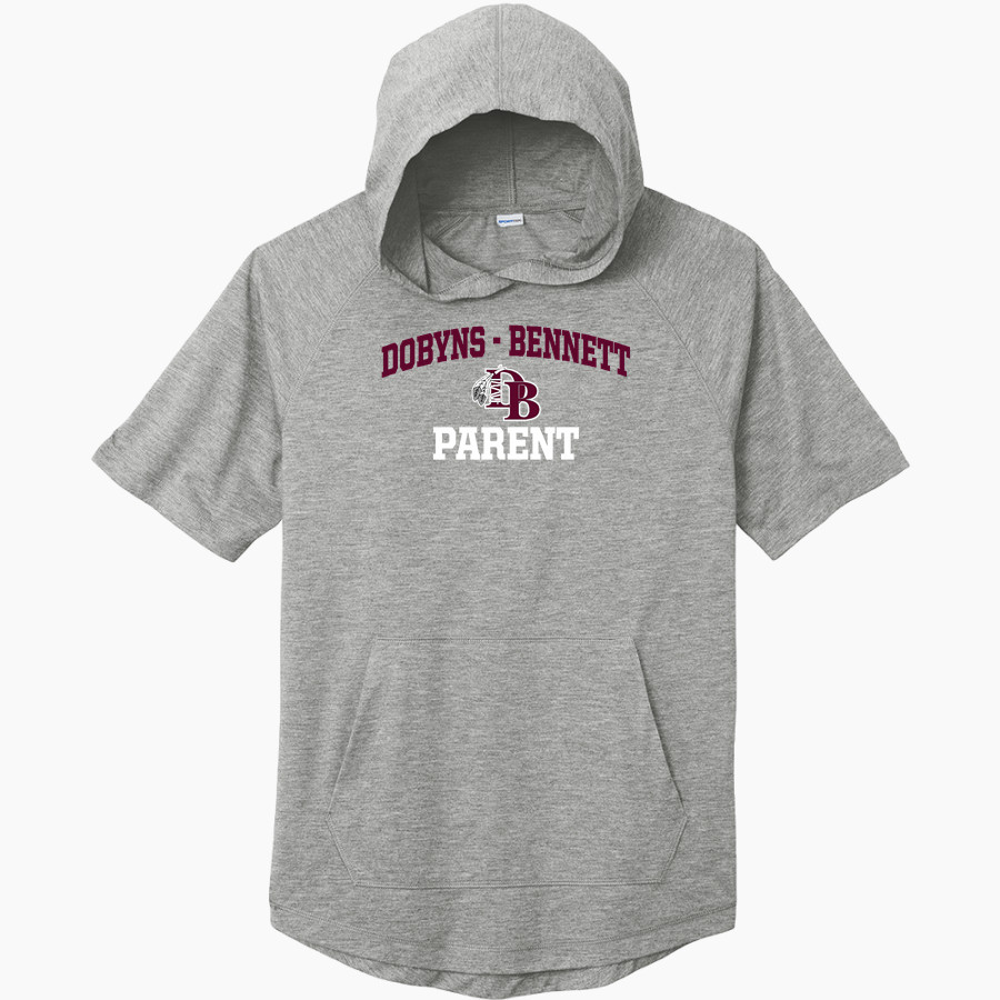DOBYNS-BENNETT HIGH SCHOOL INDIANS Sport-Tek Men's PosiCharge Tri-Blend Wicking Short Sleeve Hoodie