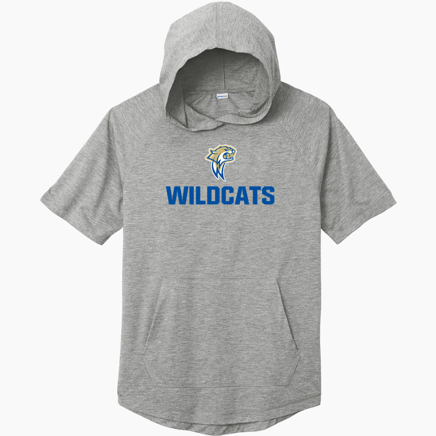 WATERFORD HIGH SCHOOL WILDCATS <span class="pdp-name-mascot">WATERFORD WILDCATS</span> Sport-Tek Men's PosiCharge Tri-Blend Wicking Short Sleeve Hoodie