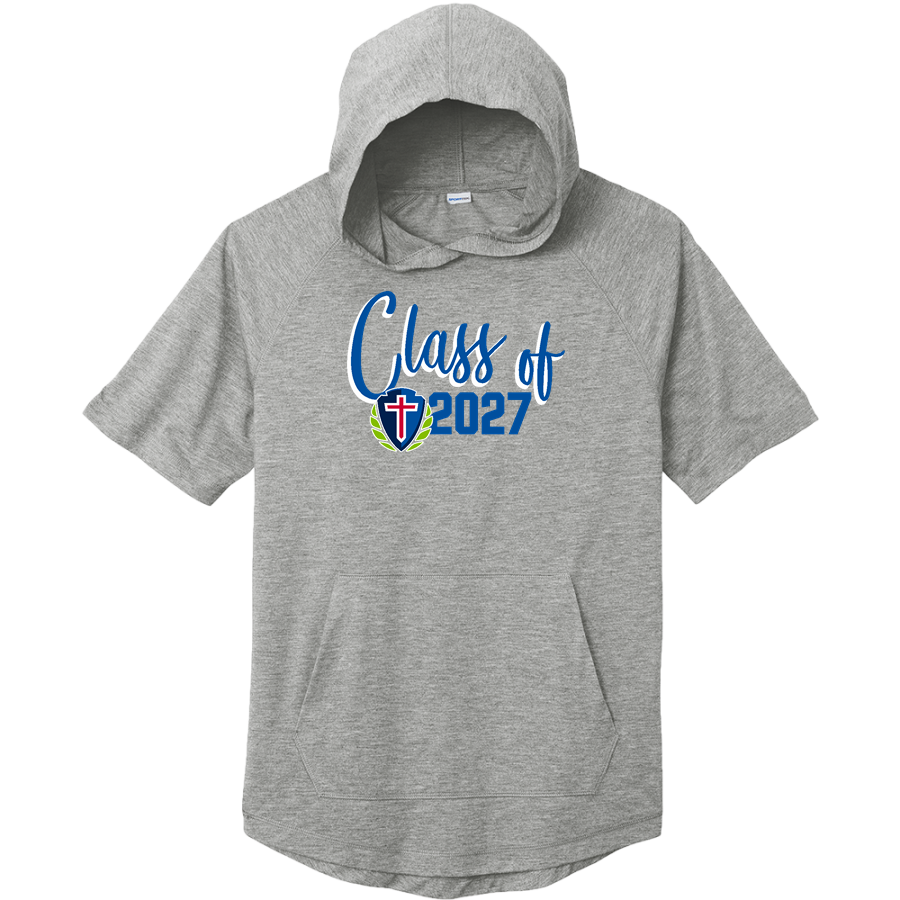 Arrowhead Christian Eagles <span class="pdp-name-mascot">Arrowhead Christian Academy Eagles</span> Sport-Tek Men's PosiCharge Tri-Blend Wicking Short Sleeve Hoodie