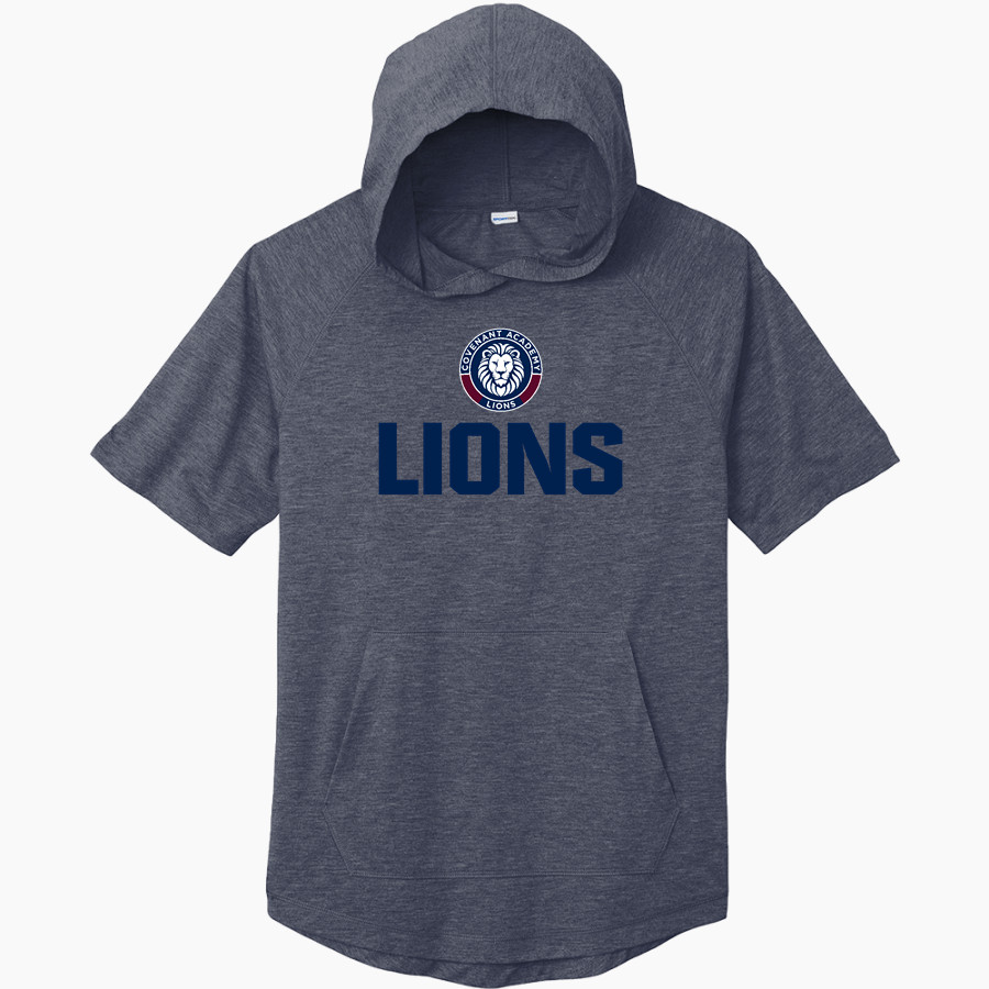 Covenant Academy Lions <span class="pdp-name-mascot">Covenant Academy Lions</span> Sport-Tek Men's PosiCharge Tri-Blend Wicking Short Sleeve Hoodie