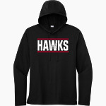 APIS Hawks <span class="pdp-name-mascot">Asia Pacific International GreenHawks</span> Sport-Tek Men's PosiCharge Tri-Blend Long Sleeve Hoodie Tee Front Thumbnail