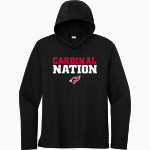 LAWNDALE HIGH SCHOOL CARDINALS <span class="pdp-name-mascot">LAWNDALE CARDINALS</span> Sport-Tek Men's PosiCharge Tri-Blend Long Sleeve Hoodie Tee Front Thumbnail