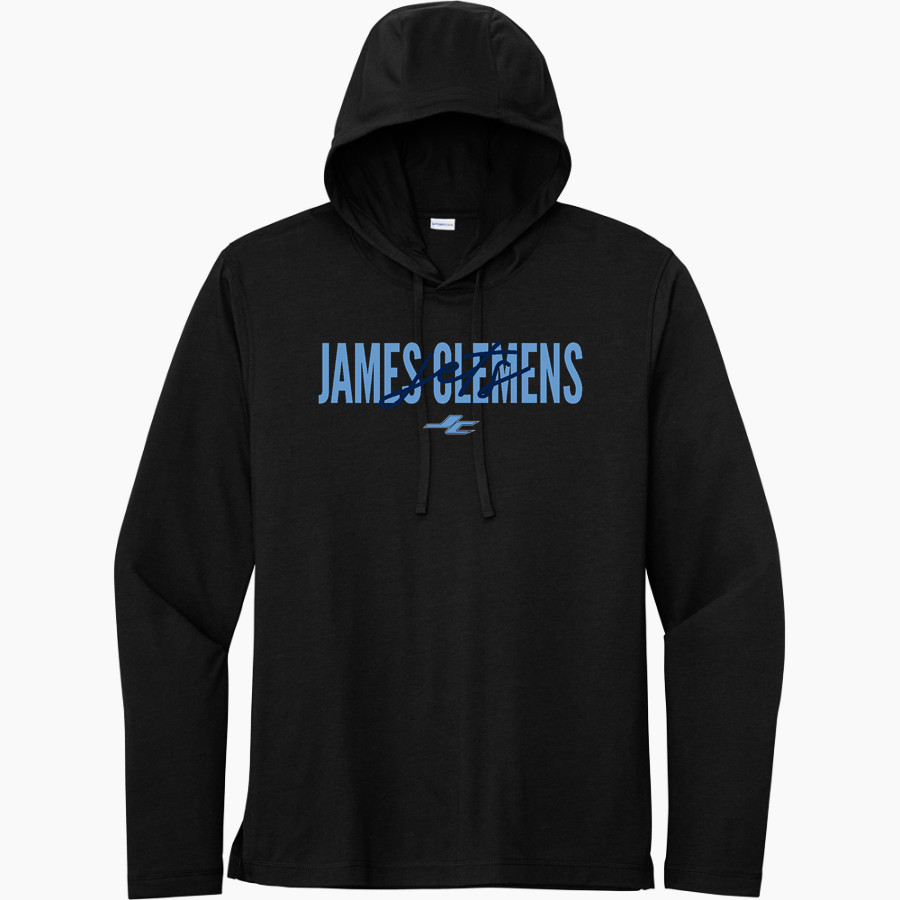 James Clemens Jets Sport-Tek Men's PosiCharge Tri-Blend Long Sleeve Hoodie Tee