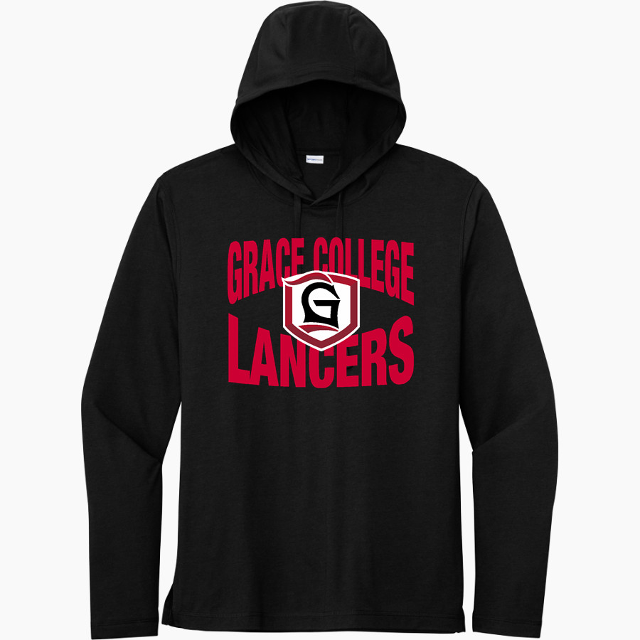 Grace College Lancers <span class="pdp-name-mascot">Grace College Lancers</span> Sport-Tek Men's PosiCharge Tri-Blend Long Sleeve Hoodie Tee