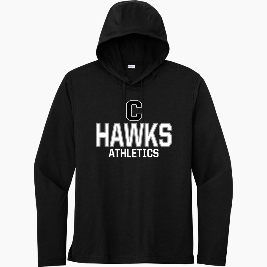 CISTERCIAN PREPARATORY SCHOOL HAWKS <span class="pdp-name-mascot">CISTERCIAN HAWKS</span> Sport-Tek Men's PosiCharge Tri-Blend Long Sleeve Hoodie Tee