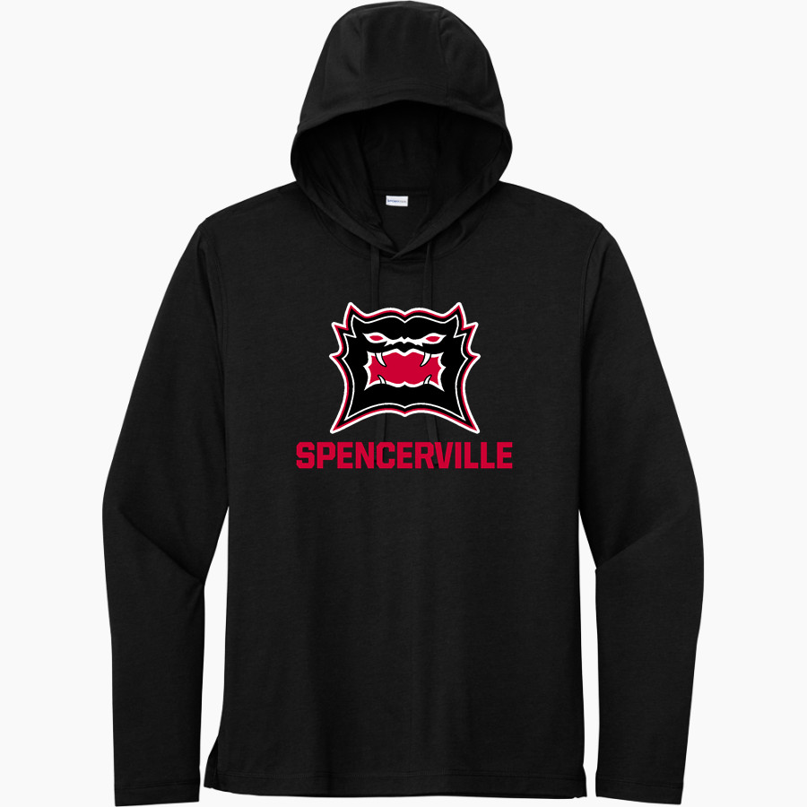 SPENCERVILLE HIGH SCHOOL BEARCATS <span class="pdp-name-mascot">SPENCERVILLE BEARCATS</span> Sport-Tek Men's PosiCharge Tri-Blend Long Sleeve Hoodie Tee