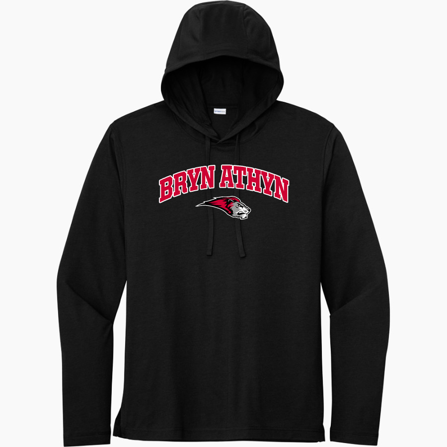 Bryn Athyn College The Official Store of the Lions <span class="pdp-name-mascot">Bryn Athyn College Lions</span> Sport-Tek Men's PosiCharge Tri-Blend Long Sleeve Hoodie Tee