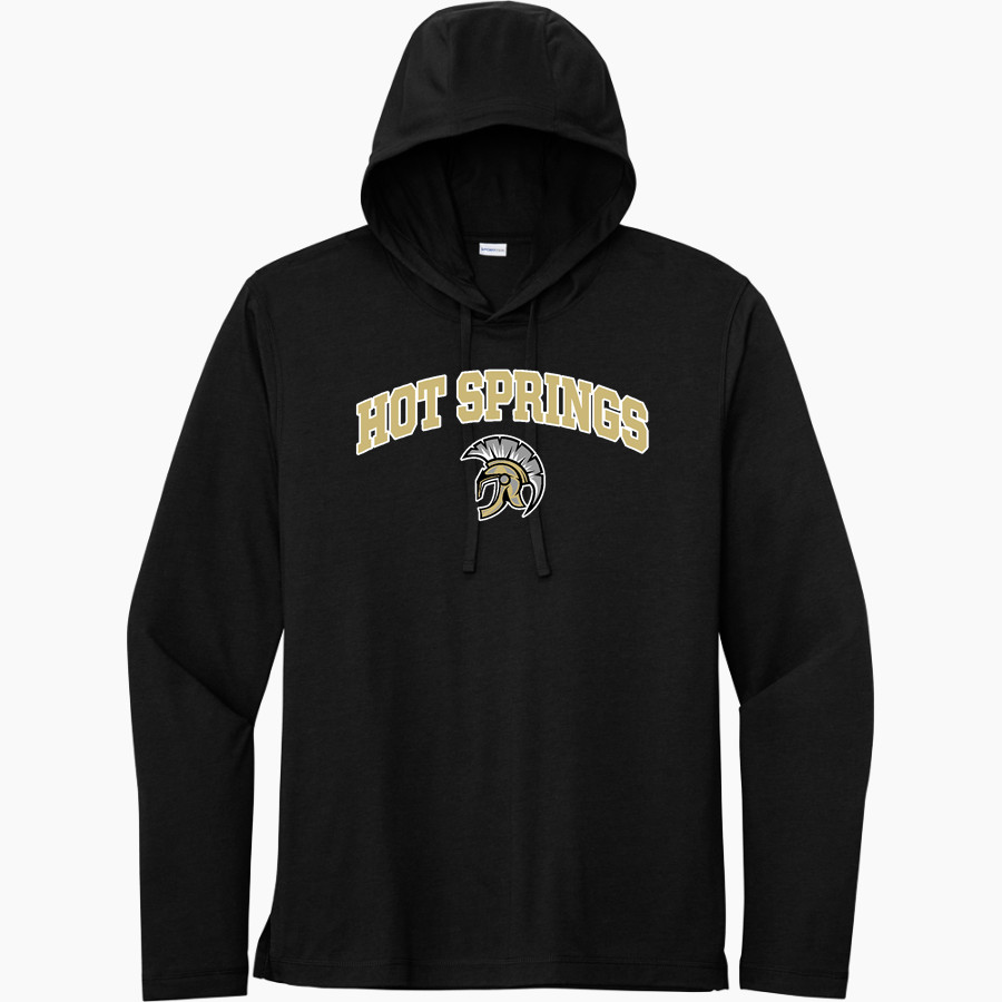 HOT SPRINGS HIGH SCHOOL TROJANS <span class="pdp-name-mascot">HOT SPRINGS TROJANS</span> Sport-Tek Men's PosiCharge Tri-Blend Long Sleeve Hoodie Tee