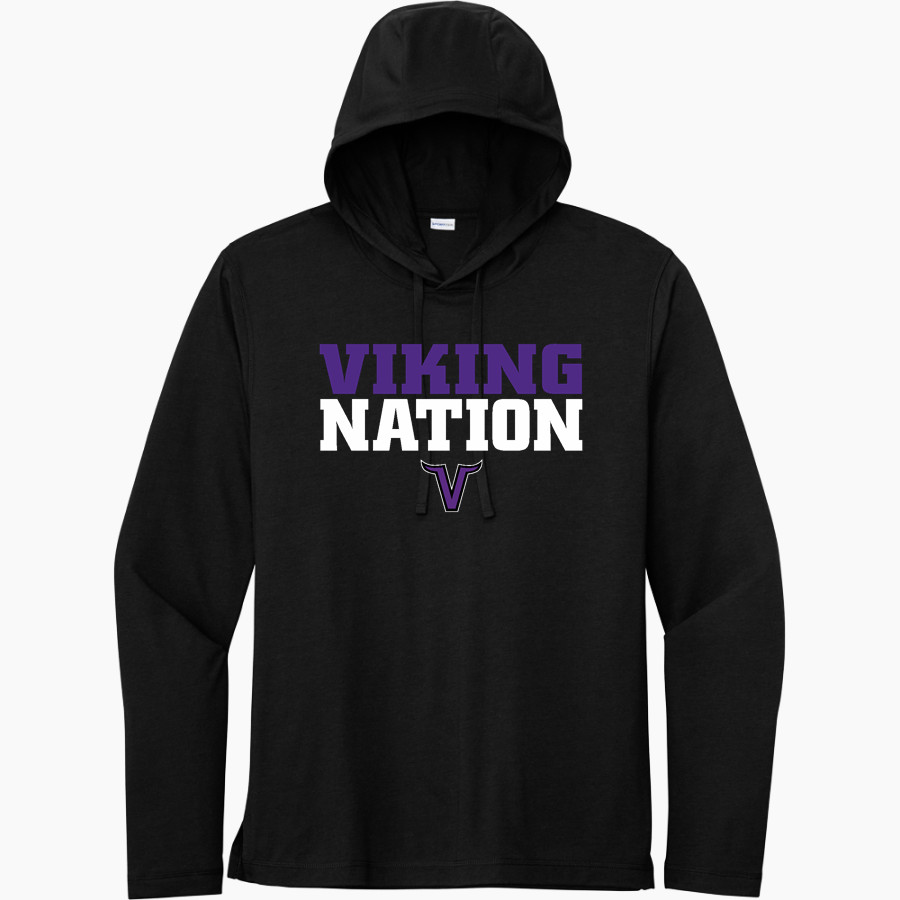 Niles North Vikings Sport-Tek Men's PosiCharge Tri-Blend Long Sleeve Hoodie Tee