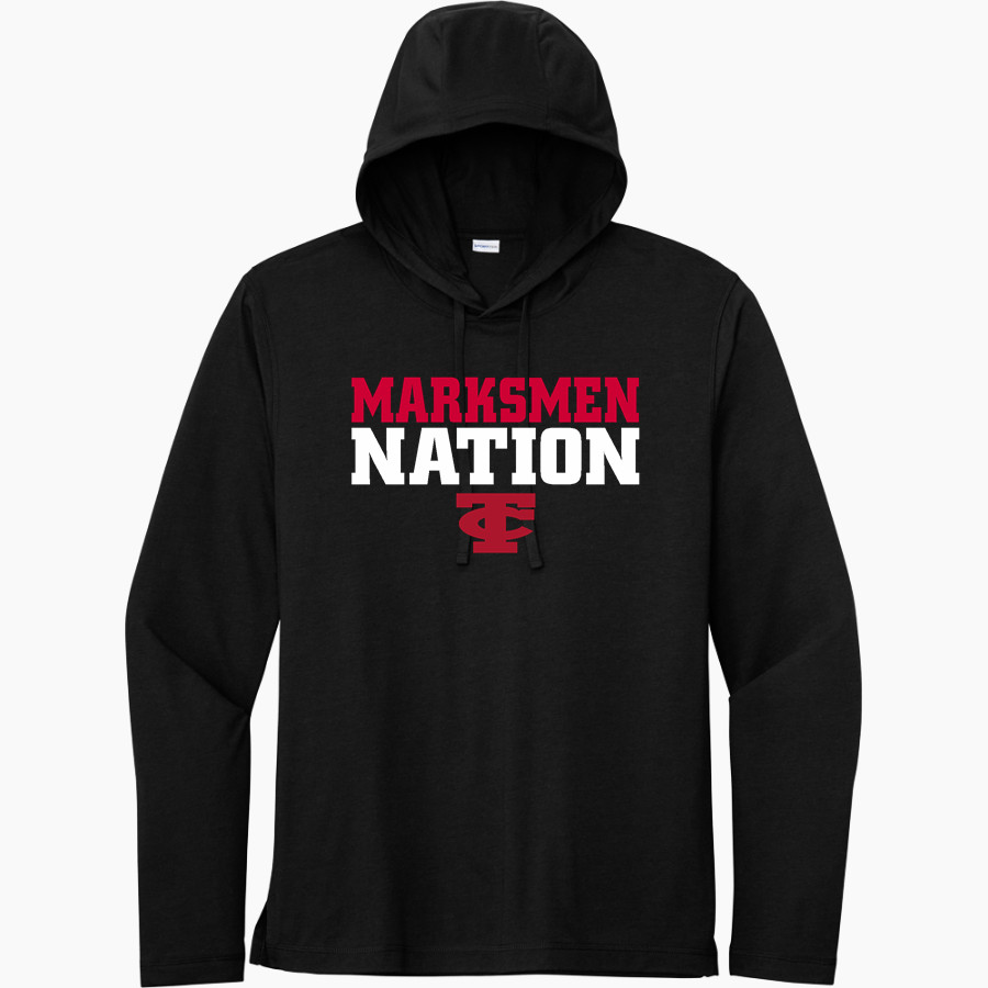 Tell City Marksmen Sport-Tek Men's PosiCharge Tri-Blend Long Sleeve Hoodie Tee