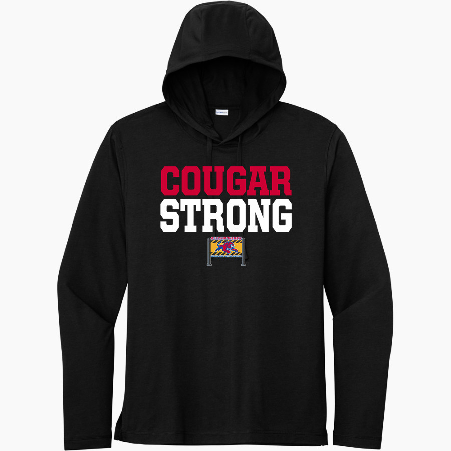 WEST HELENA CENTRAL HIGH SCHOOL COUGARS Sport-Tek Men's PosiCharge Tri-Blend Long Sleeve Hoodie Tee