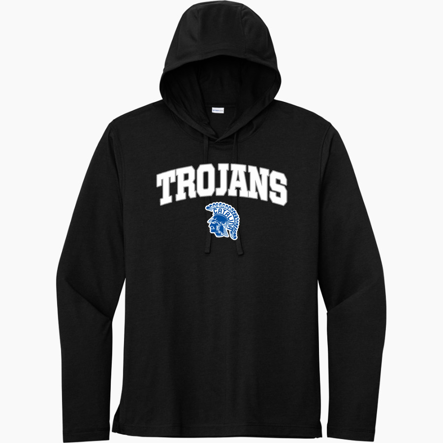 Catalina Trojans <span class="pdp-name-mascot">Catalina Magnet Trojans</span> Sport-Tek Men's PosiCharge Tri-Blend Long Sleeve Hoodie Tee