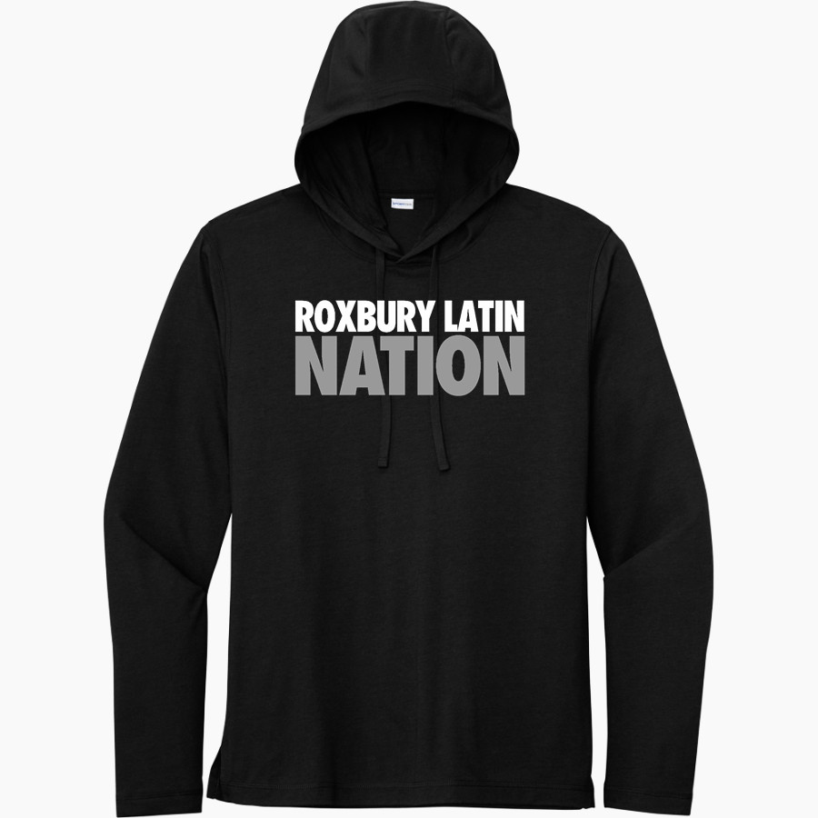 Roxbury Latin Sport-Tek Men's PosiCharge Tri-Blend Long Sleeve Hoodie Tee