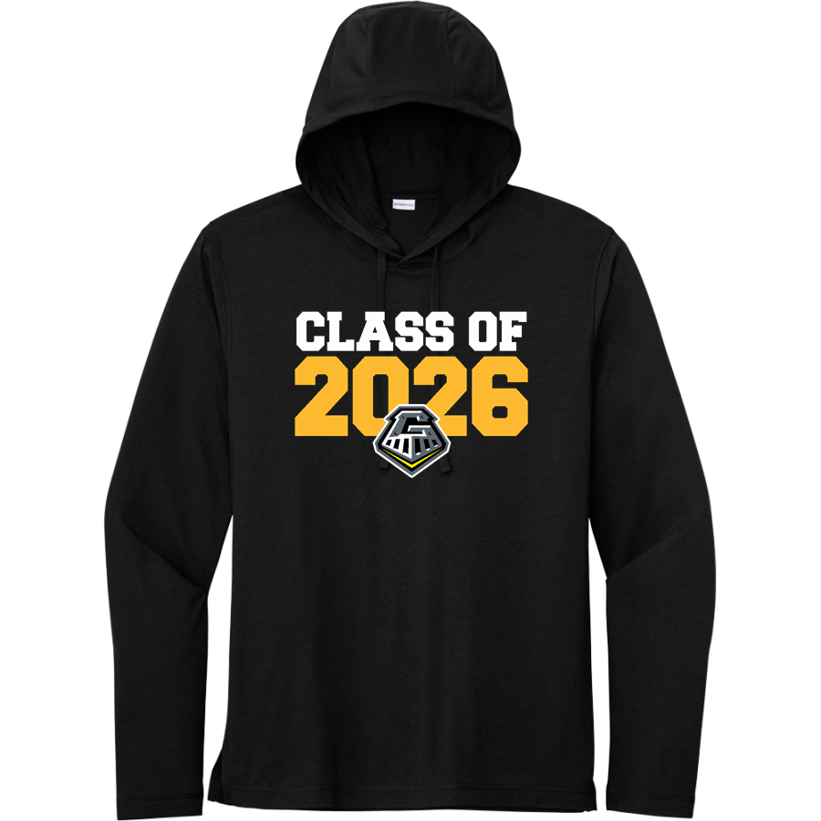 GALESBURG HIGH SCHOOL SILVER STREAKS <span class="pdp-name-mascot">GALESBURG SILVER STREAKS</span> Sport-Tek Men's PosiCharge Tri-Blend Long Sleeve Hoodie Tee