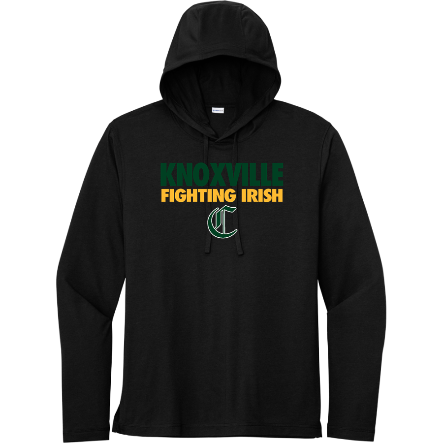 KNOXVILLE CATHOLIC HIGH SCHOOL FIGHTING IRISH <span class="pdp-name-mascot">KNOXVILLE FIGHTING IRISH</span> Sport-Tek Men's PosiCharge Tri-Blend Long Sleeve Hoodie Tee
