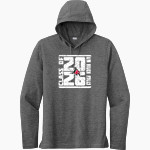 UW River Falls Falcons Sport-Tek Men's PosiCharge Tri-Blend Long Sleeve Hoodie Tee Front Thumbnail