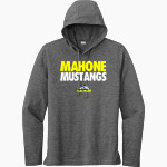Mahone Mustangs Sport-Tek Men's PosiCharge Tri-Blend Long Sleeve Hoodie Tee Front Thumbnail
