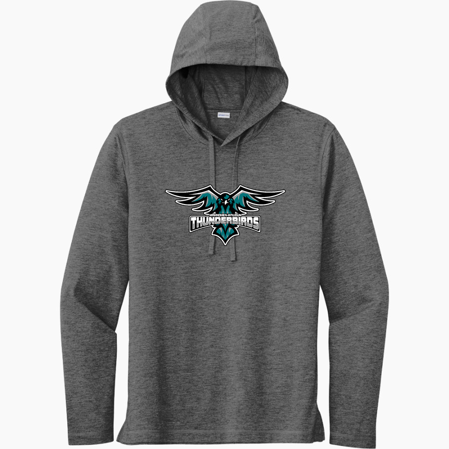 Mahnomen-Waubun THUNDERBIRDS <span class="pdp-name-mascot">Mahnomen-Waubun THUNDERBIRDS</span> Sport-Tek Men's PosiCharge Tri-Blend Long Sleeve Hoodie Tee