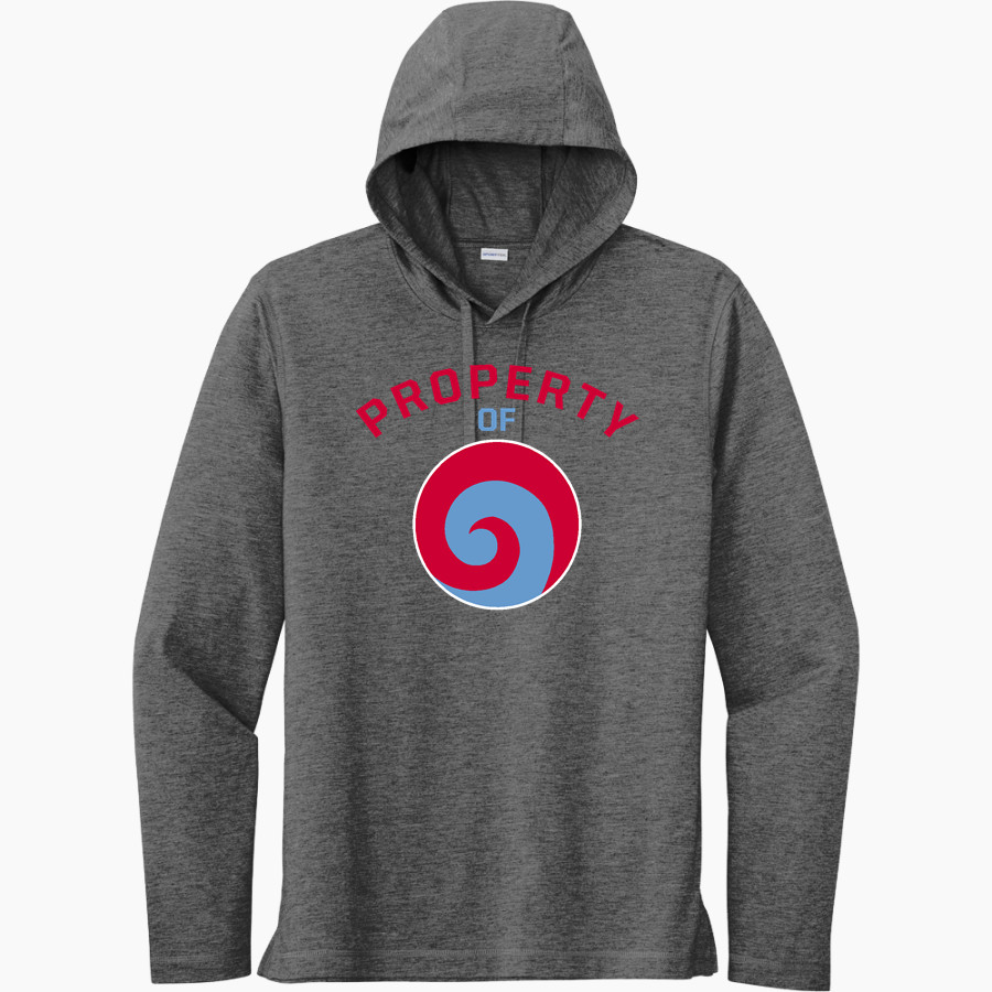 West Valley Rams Online Store <span class="pdp-name-mascot">West Valley Rams</span> Sport-Tek Men's PosiCharge Tri-Blend Long Sleeve Hoodie Tee
