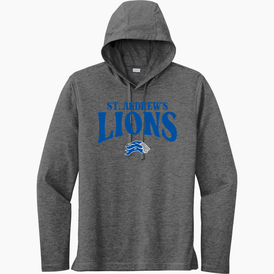 St. Andrew's Lions Sport-Tek Men's PosiCharge Tri-Blend Long Sleeve Hoodie Tee