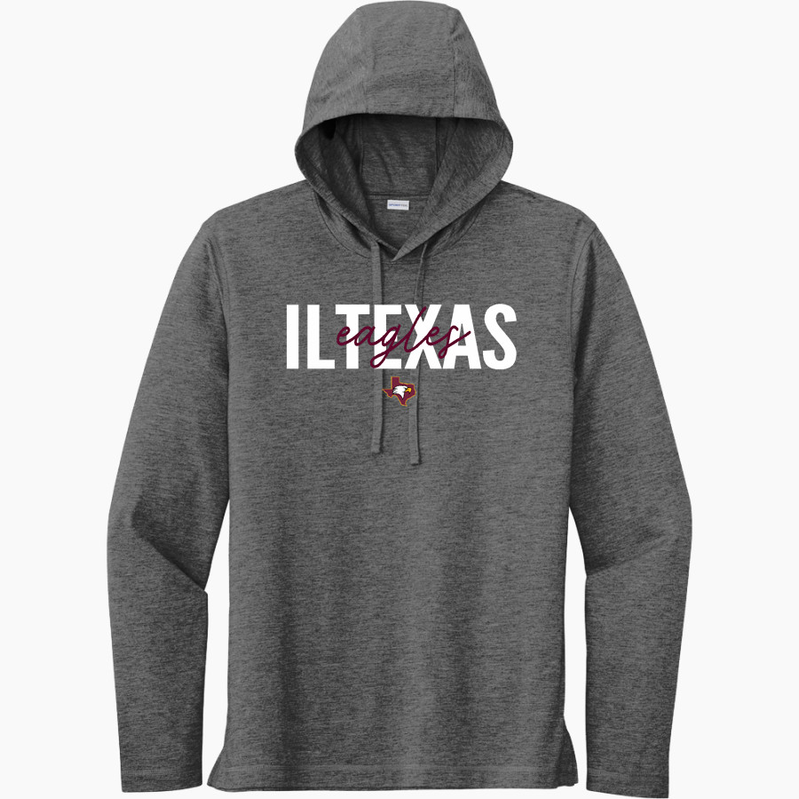 IL Texas Eagles Sport-Tek Men's PosiCharge Tri-Blend Long Sleeve Hoodie Tee