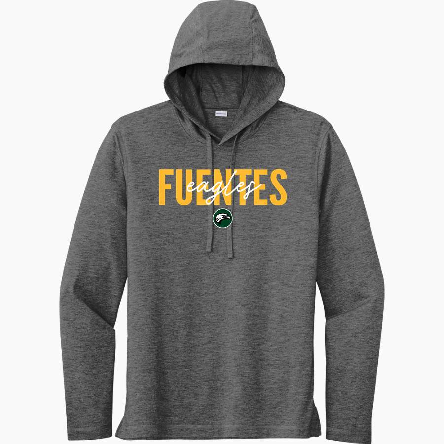 Fuentes Eagles Sport-Tek Men's PosiCharge Tri-Blend Long Sleeve Hoodie Tee