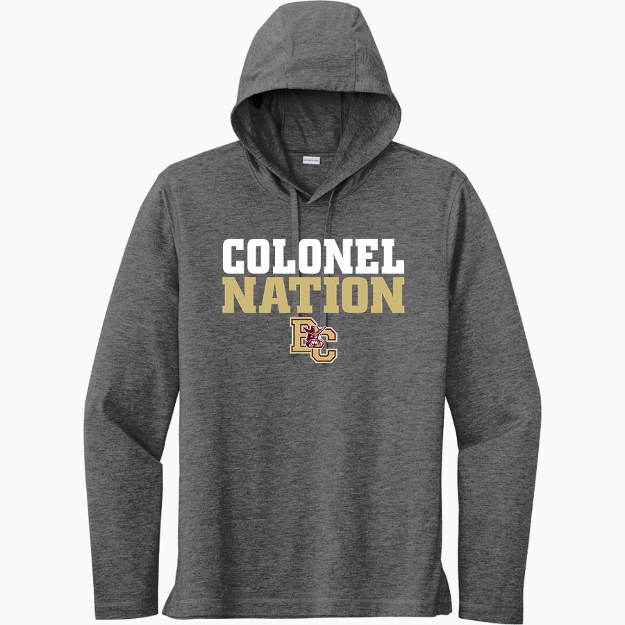 Bourbon County Colonels Sport-Tek Men's PosiCharge Tri-Blend Long Sleeve Hoodie Tee