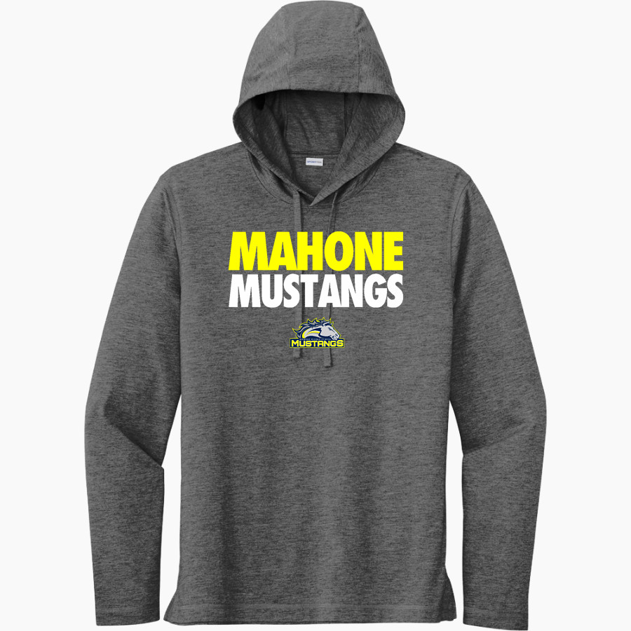 Mahone Mustangs Sport-Tek Men's PosiCharge Tri-Blend Long Sleeve Hoodie Tee