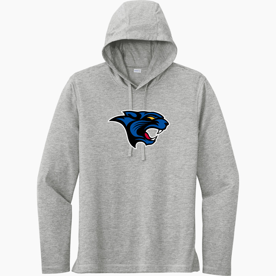SALE CREEK Panthers Online Store <span class="pdp-name-mascot">SALE CREEK PANTHERS /LADY</span> Sport-Tek Men's PosiCharge Tri-Blend Long Sleeve Hoodie Tee