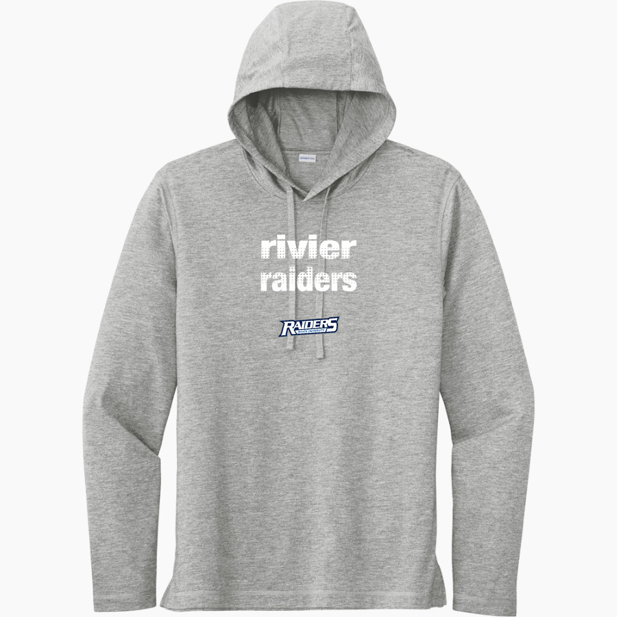 Rivier University Official Store of the Raiders <span class="pdp-name-mascot">Rivier University Raiders</span> Sport-Tek Men's PosiCharge Tri-Blend Long Sleeve Hoodie Tee
