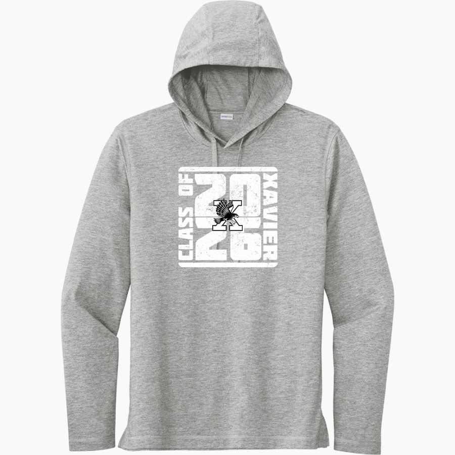Xavier Falcons <span class="pdp-name-mascot">Xavier Falcons</span> Sport-Tek Men's PosiCharge Tri-Blend Long Sleeve Hoodie Tee