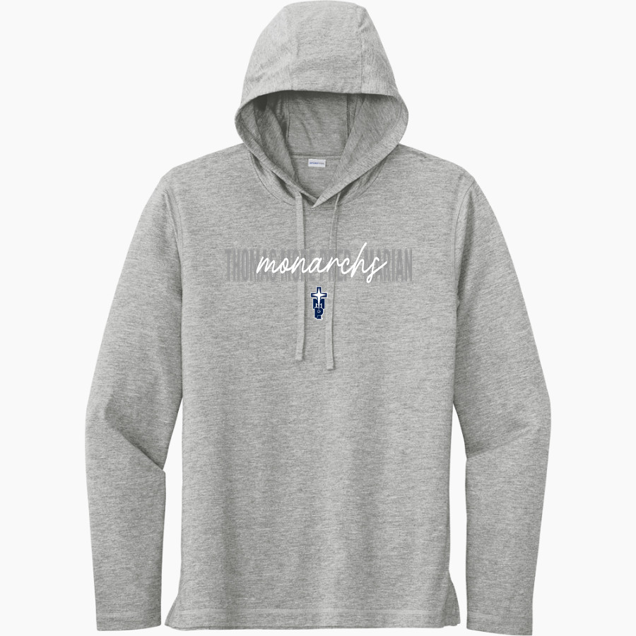 THOMAS MORE PREP-MARIAN HIGH SCHOOL MONARCHS <span class="pdp-name-mascot">THOMAS MORE PREP - MARIAN MONARCHS</span> Sport-Tek Men's PosiCharge Tri-Blend Long Sleeve Hoodie Tee