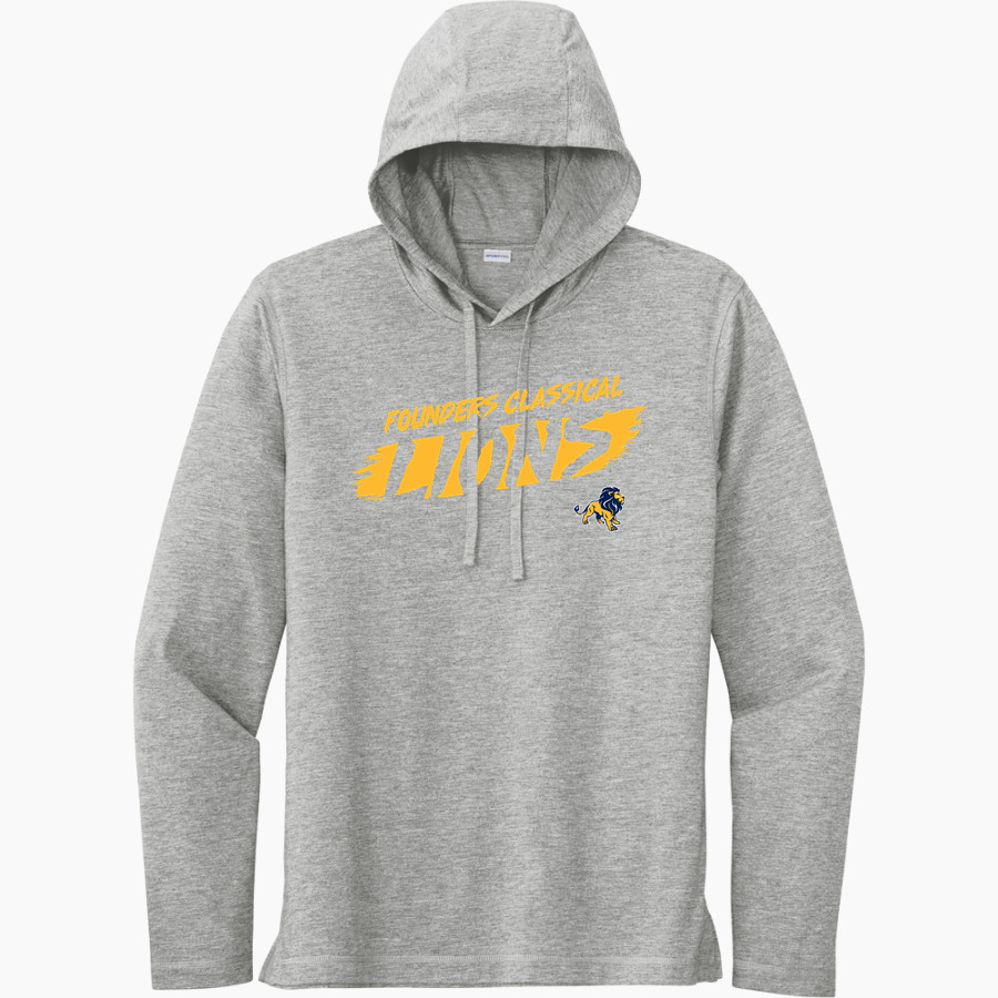 Founders Classical Lions <span class="pdp-name-mascot">Founders Classical Lions</span> Sport-Tek Men's PosiCharge Tri-Blend Long Sleeve Hoodie Tee