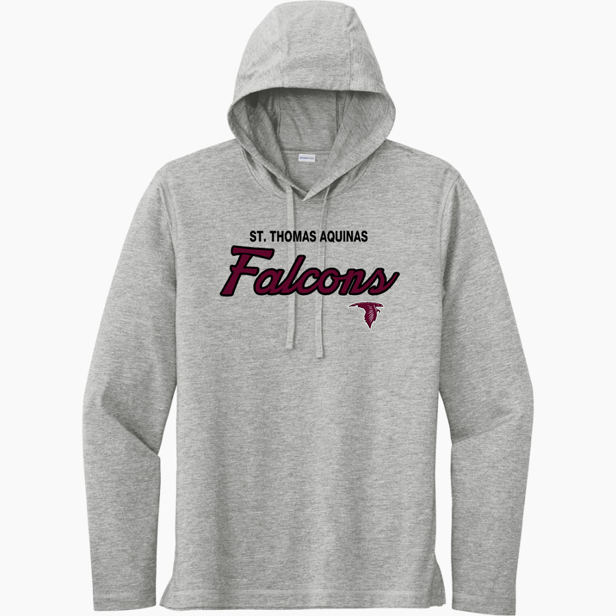 St. Thomas Aquinas Falcons Sport-Tek Men's PosiCharge Tri-Blend Long Sleeve Hoodie Tee