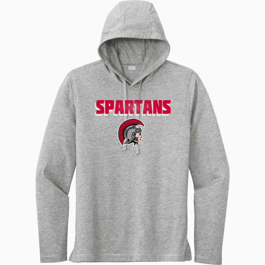 SOMERSET HIGH SCHOOL SPARTANS <span class="pdp-name-mascot">SOMERSET SPARTANS</span> Sport-Tek Men's PosiCharge Tri-Blend Long Sleeve Hoodie Tee