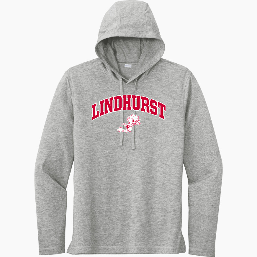 LINDHURST HIGH SCHOOL BLAZERS <span class="pdp-name-mascot">LINDHURST BLAZERS</span> Sport-Tek Men's PosiCharge Tri-Blend Long Sleeve Hoodie Tee
